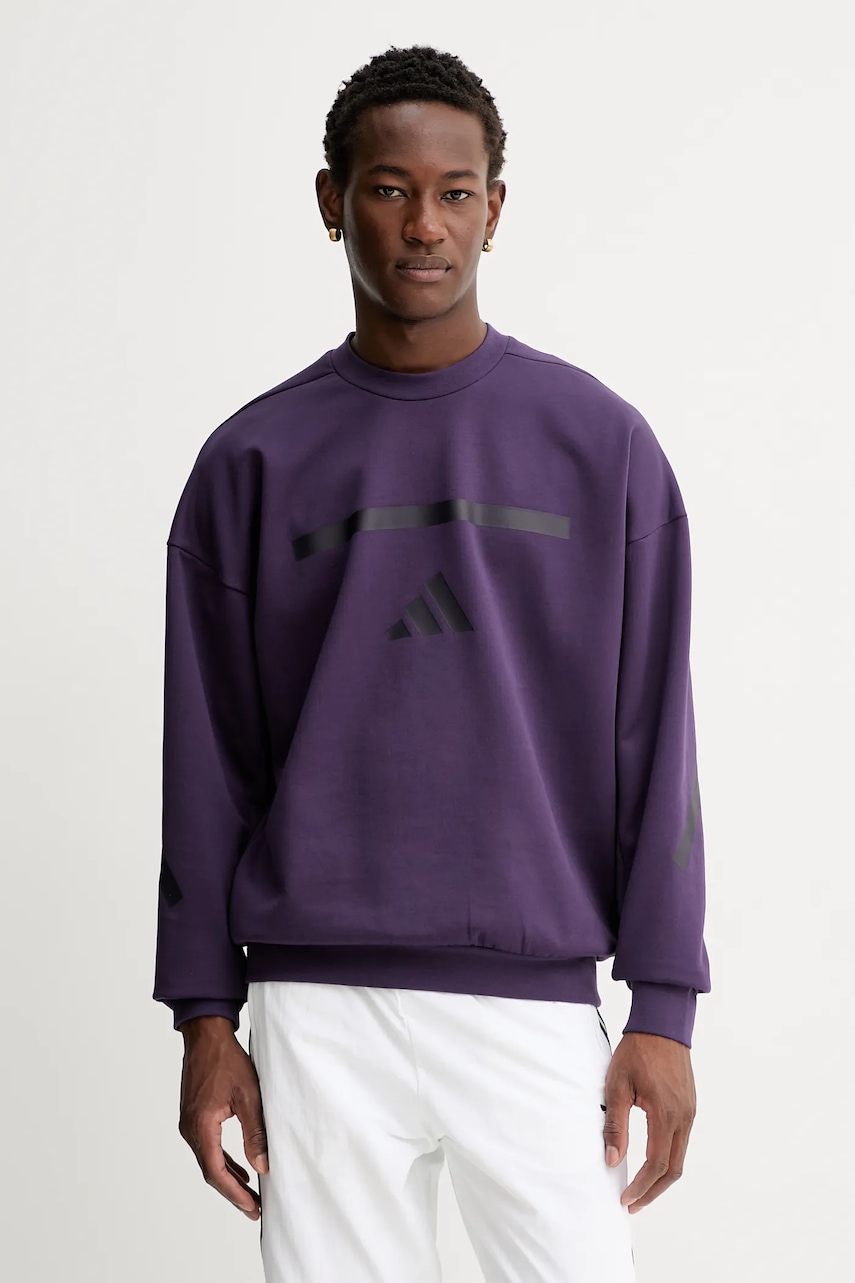 Μπλούζα adidas adidas x Z.N.E χρώμα: μοβ, JW4751