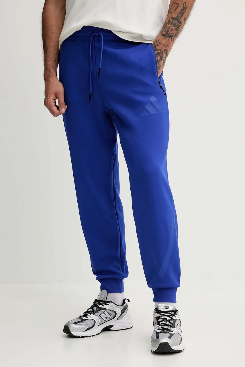Παντελόνι φόρμας adidas adidas x Z.N.E ανδρικό, χρώμα: μοβ, KA0701