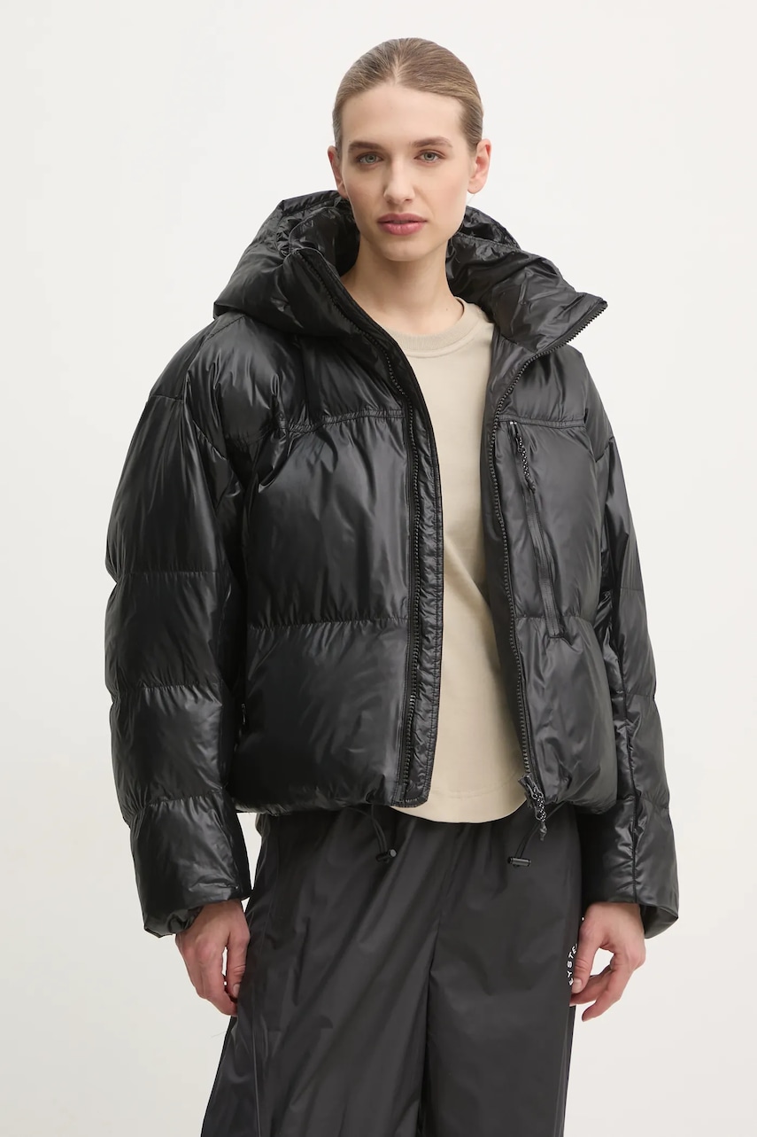 Μπουφάν adidas by Stella McCartney TrueNature χρώμα: μαύρο, IW9842