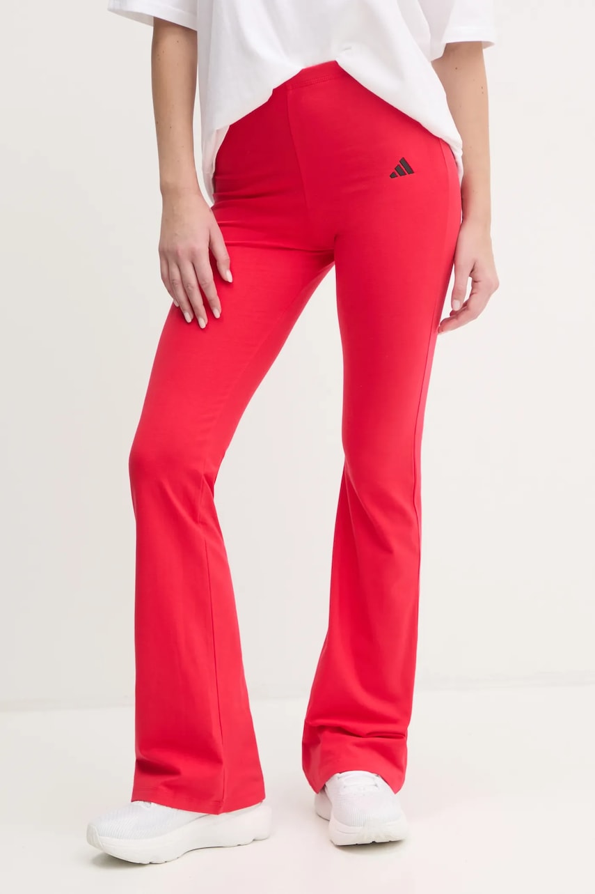 Κολάν adidas Essentials χρώμα: κόκκινο, JD3074