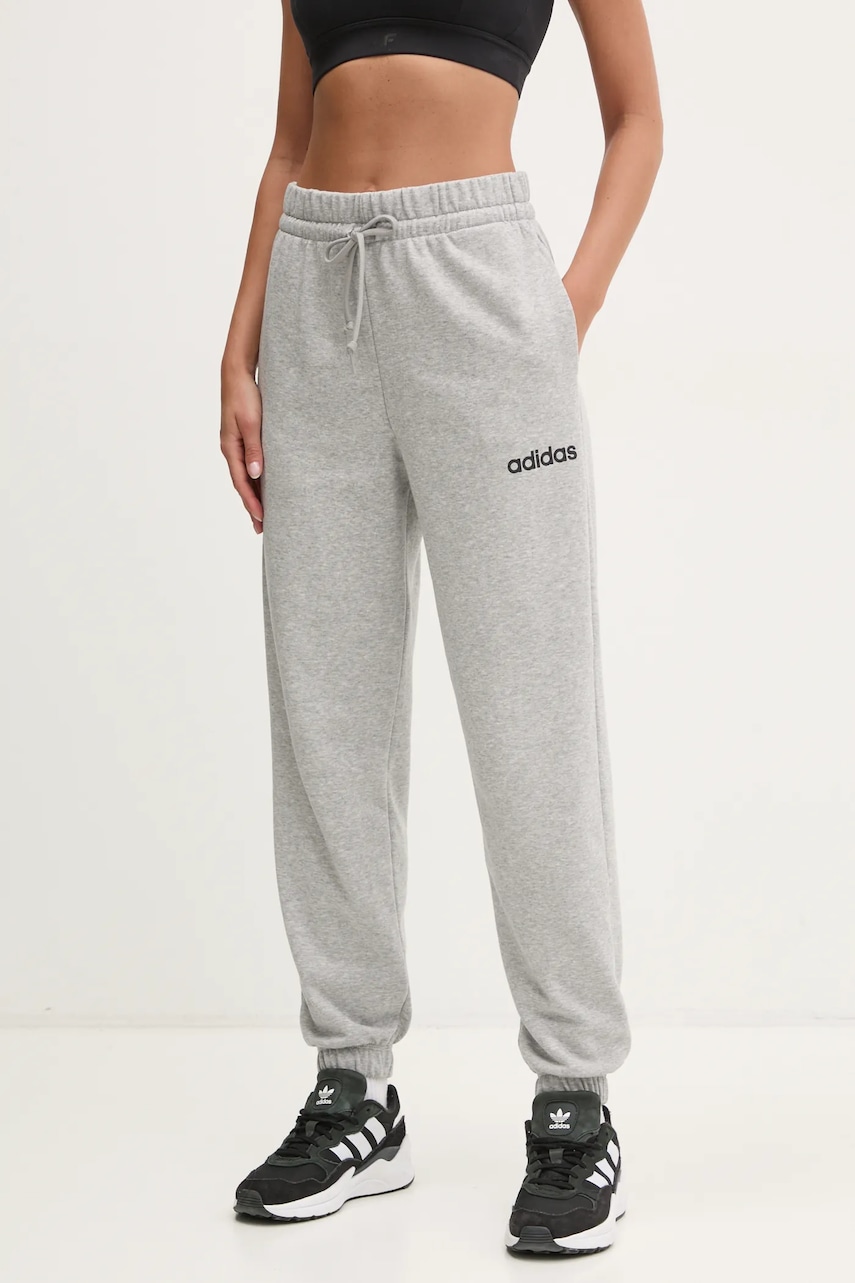 Παντελόνι φόρμας adidas Essentials Linear χρώμα: γκρι, JC5953