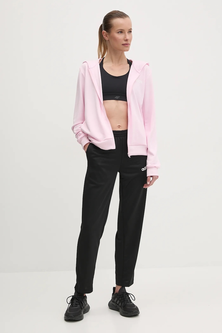 Φόρμα adidas LINEAR TS χρώμα: ροζ, JD2702