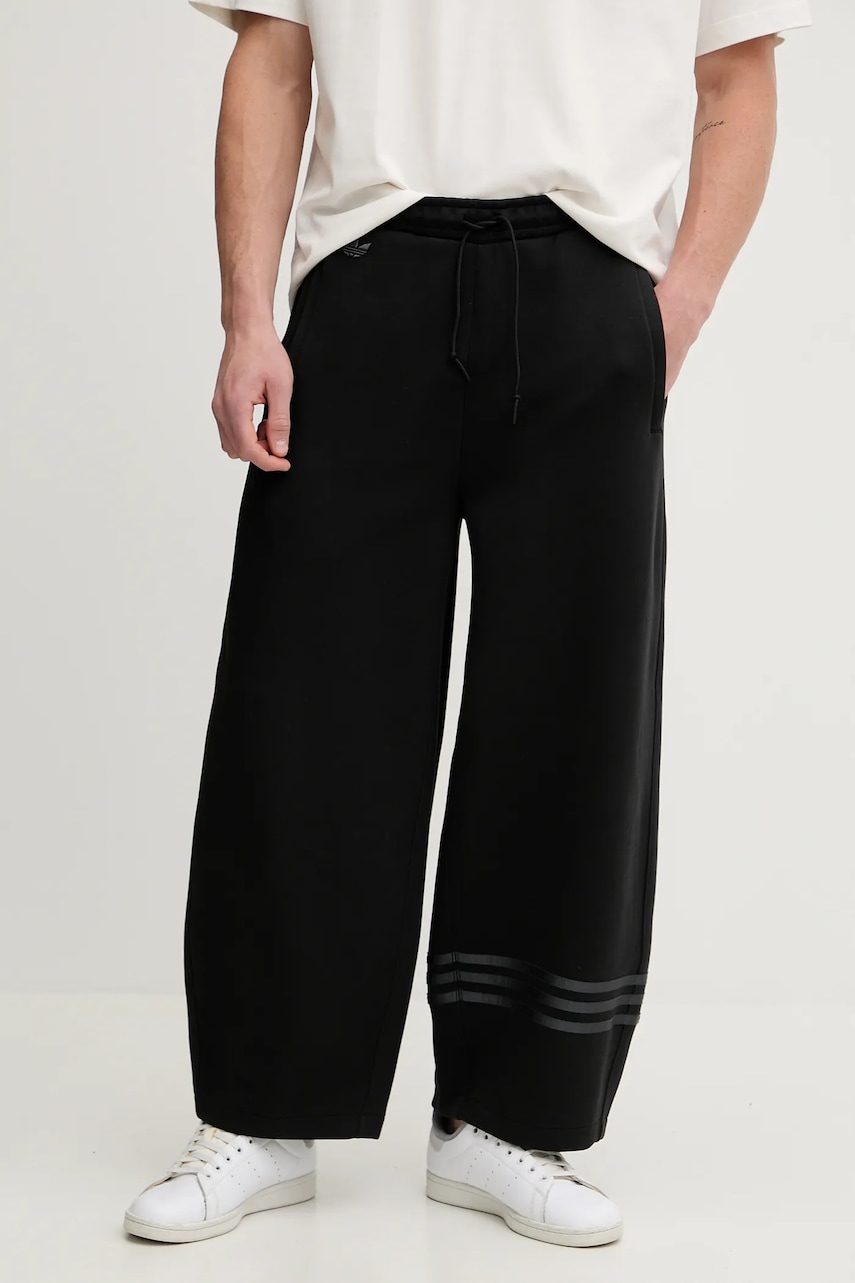 Παντελόνι φόρμας adidas Originals Neuclassics ανδρικό, χρώμα: μαύρο, JW5445