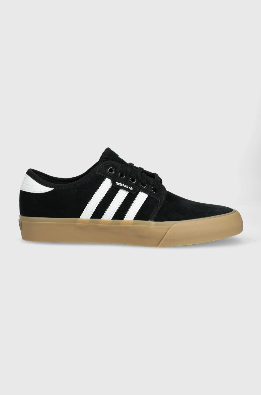 Σουέτ αθλητικά παπούτσια adidas Originals SEELEY χρώμα: μαύρο
