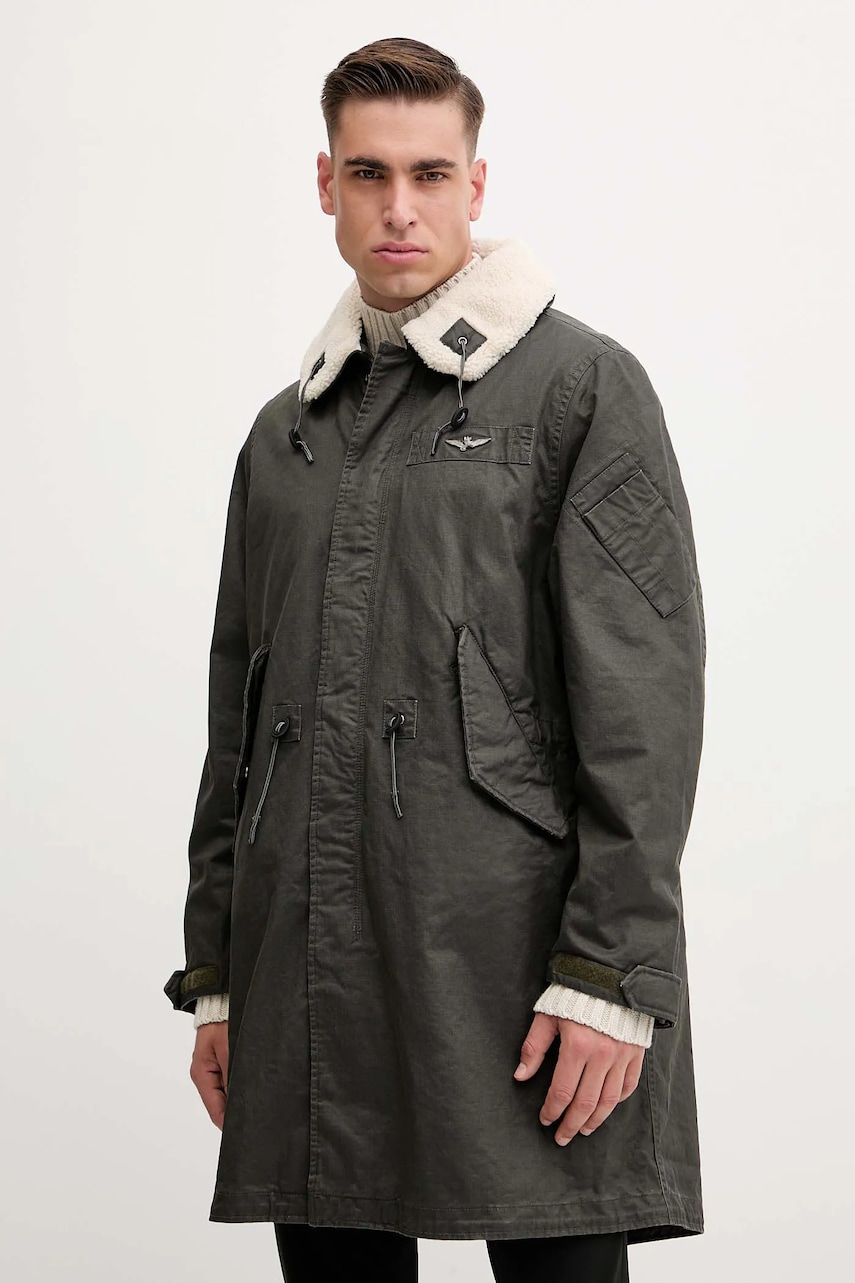 Παρκά Aeronautica Militare χρώμα: πράσινο, AB3020UCT04215