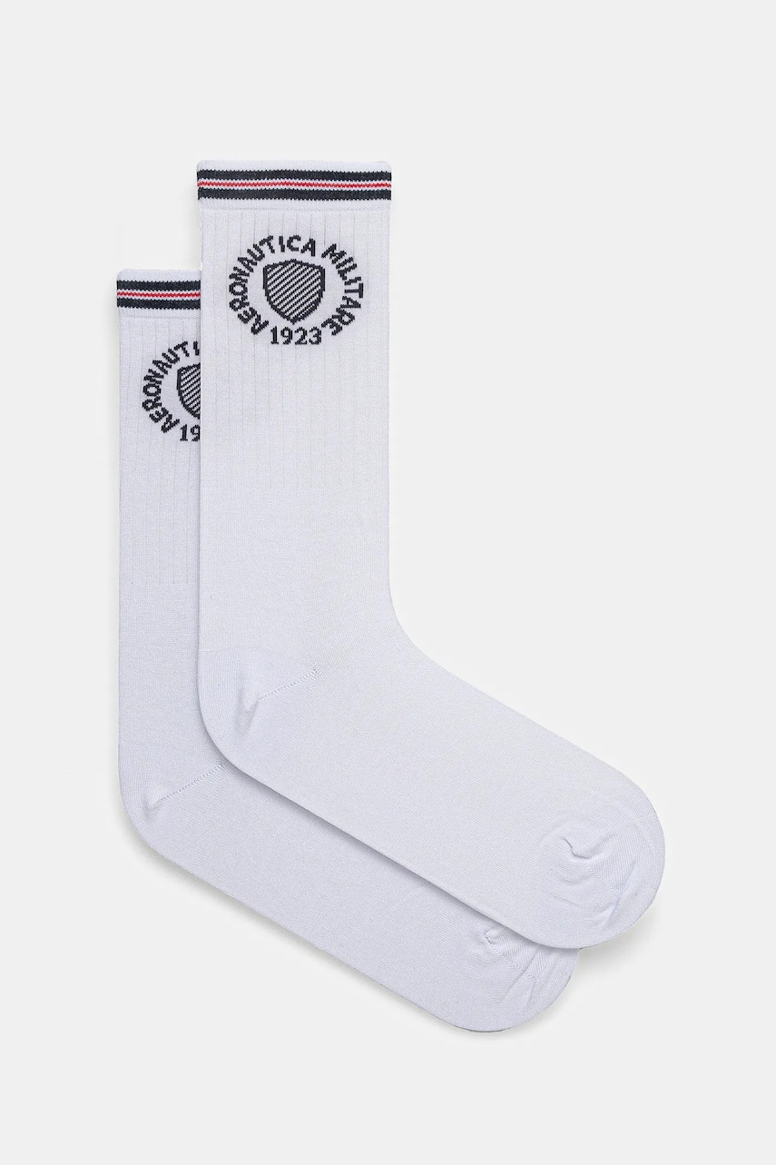 Κάλτσες Aeronautica Militare χρώμα: άσπρο, CZ015DL561
