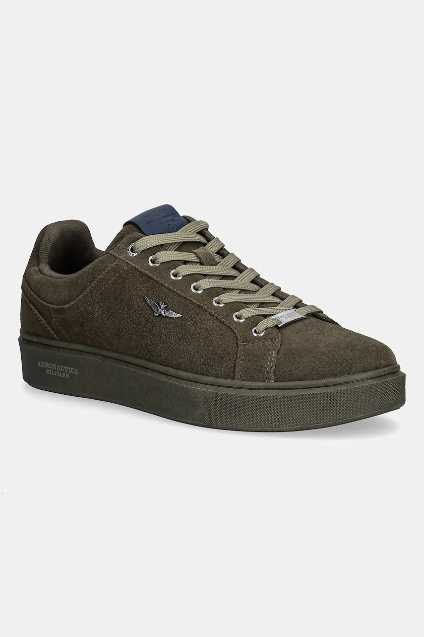 Σουέτ αθλητικά παπούτσια Aeronautica Militare SNEAKERS χρώμα: πράσινο, 252SC0307UPL00278