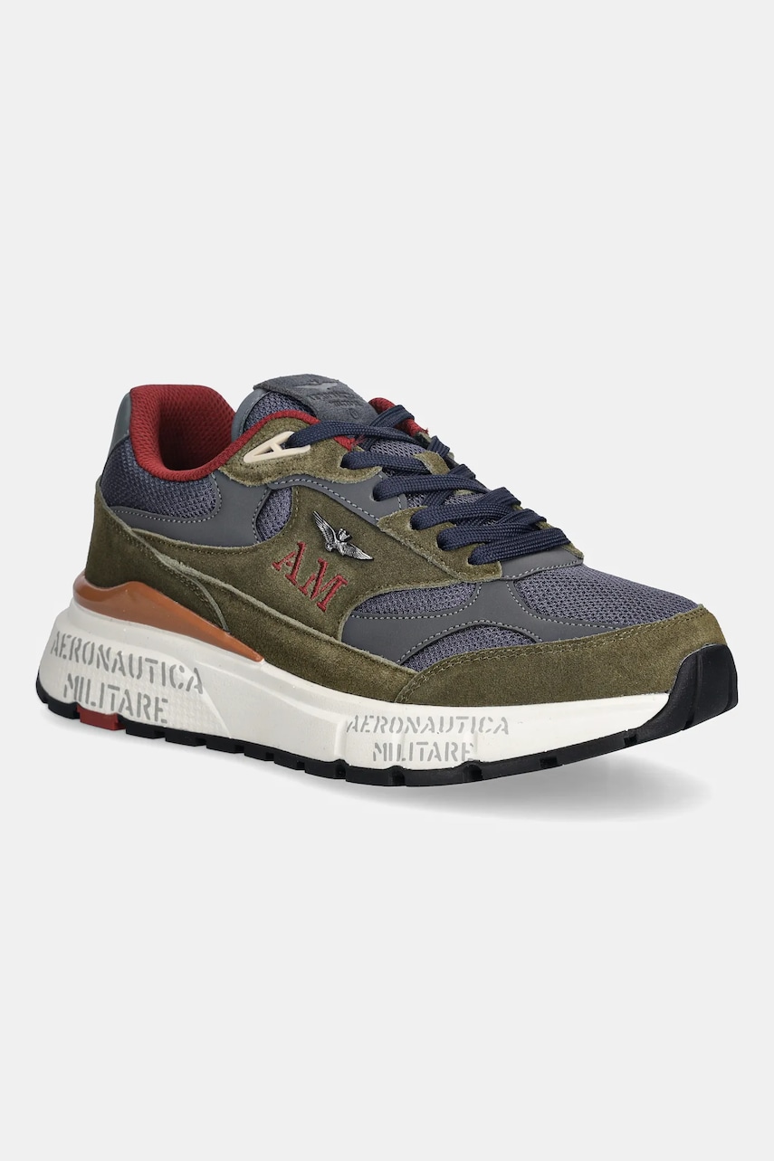Αθλητικά Aeronautica Militare SNEAKERS χρώμα: πράσινο, 252SC0318UCT04248