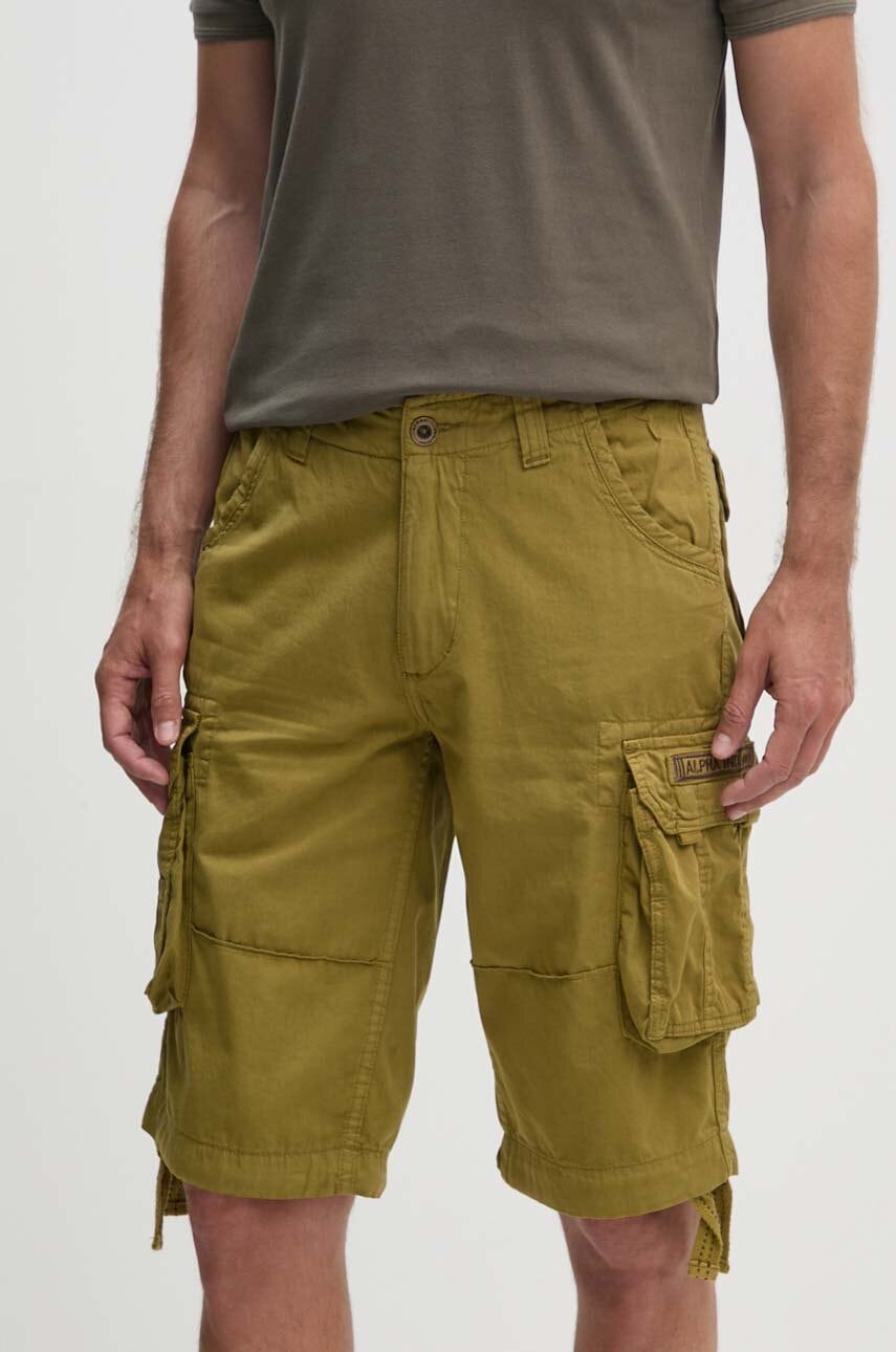 Βαμβακερό σορτσάκι Alpha Industries Alpha Industries Jet Short 191200 440 χρώμα: καφέ
