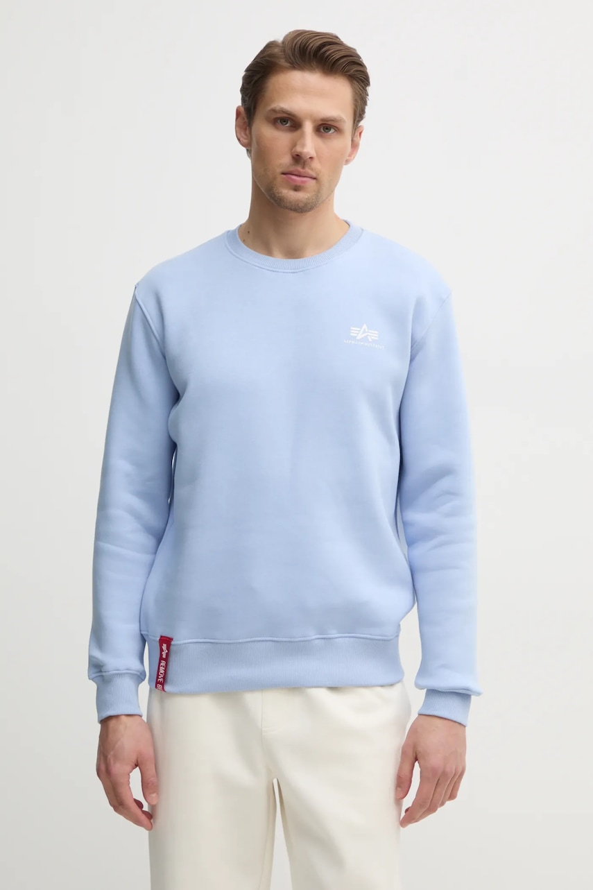 Μπλούζα Alpha Industries Bluza Alpha Industries 188307 03 χρώμα: μαύρο, 188307