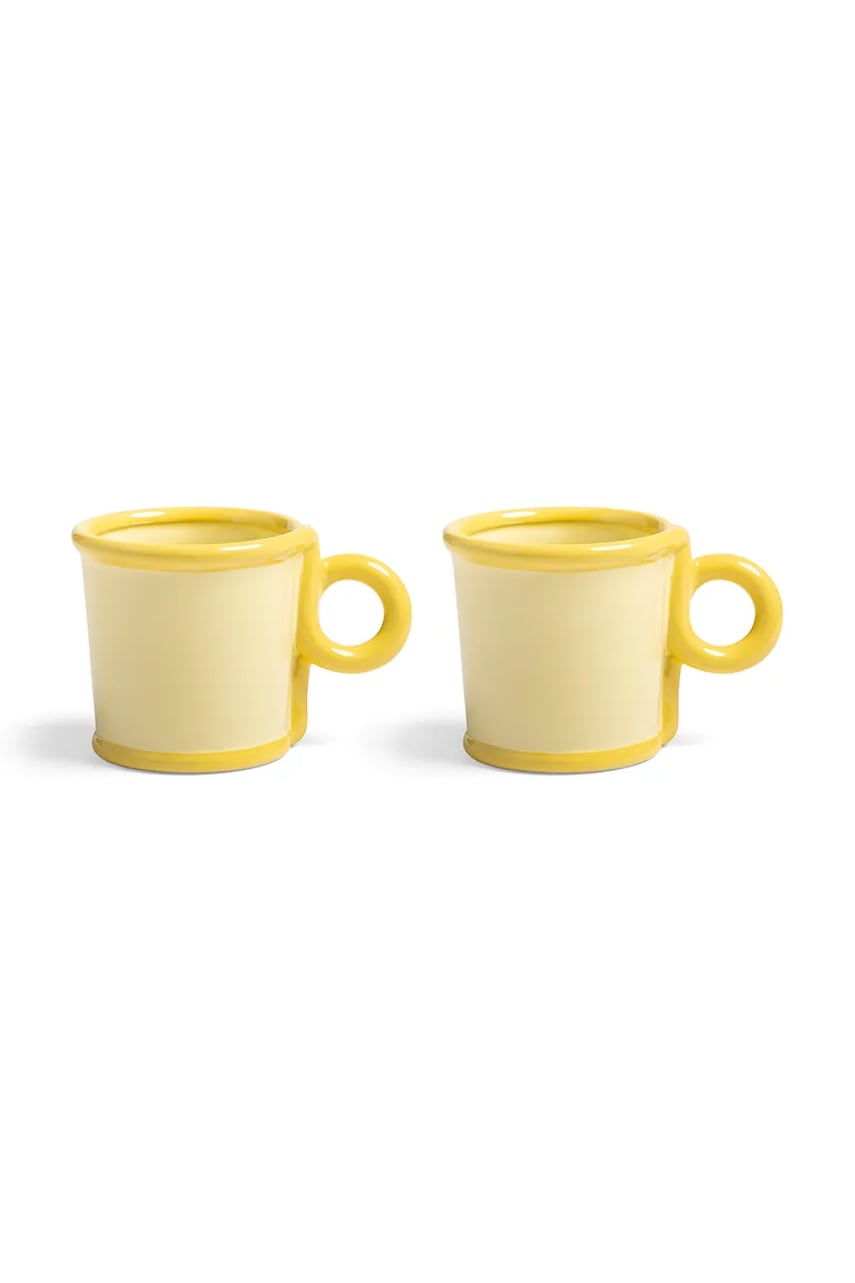 Σετ φλιτζάνια &k amsterdam 300 ml 2-pack χρώμα: κίτρινο