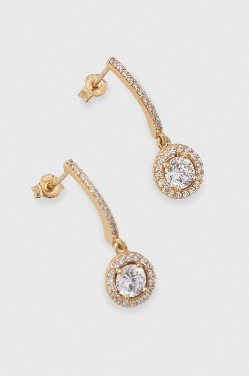 Σκουλαρίκια από επιχρυσωμένο ασήμι με χρυσό ANIA KRUK GLAMOUR