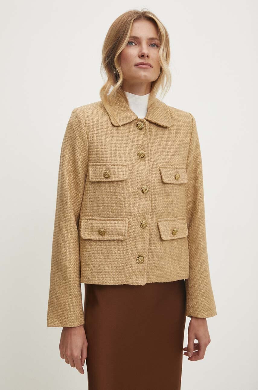 Σακάκι Answear.LAB χρώμα: καφέ