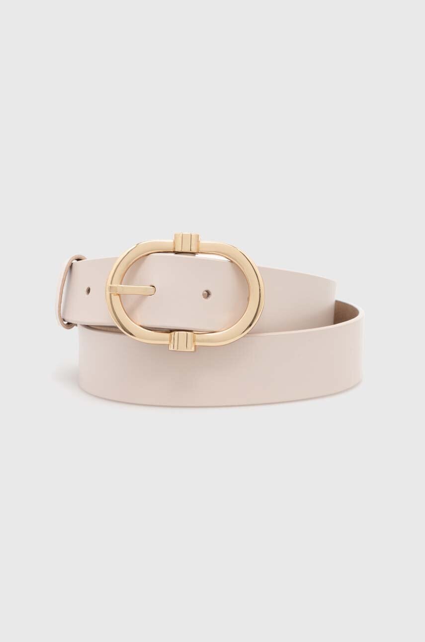 Δερμάτινη ζώνη Answear.LAB χρώμα: μπεζ