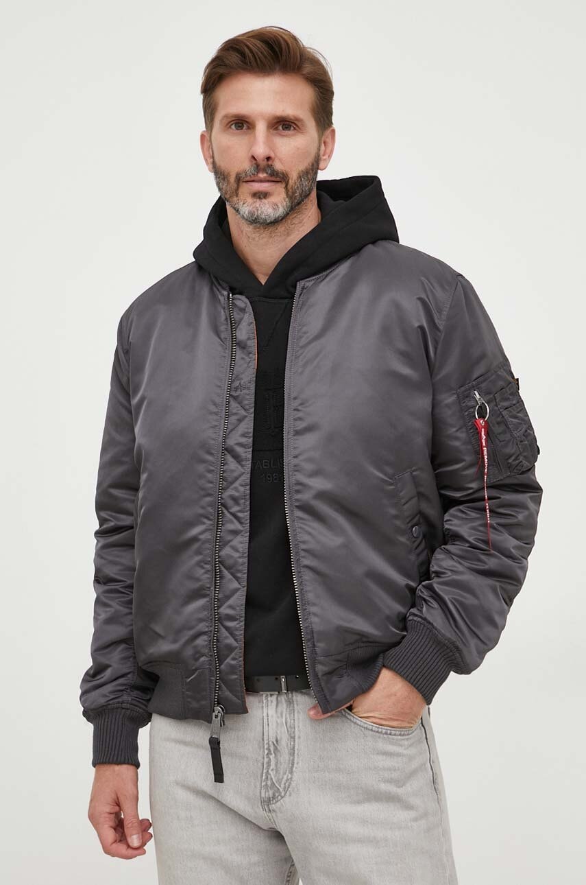 Μπουφάν bomber Alpha Industries MA-1 VF 59 ανδρικό, χρώμα: γκρι F30
