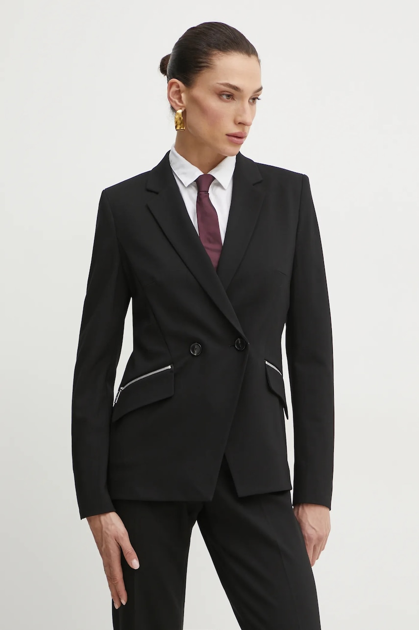 Σακάκι BOSS χρώμα: μαύρο, 50530885