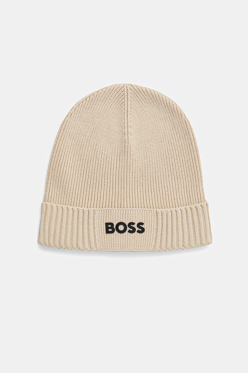Μάλλινο σκουφί BOSS Green BOSS GREEN χρώμα: άσπρο, 50499423