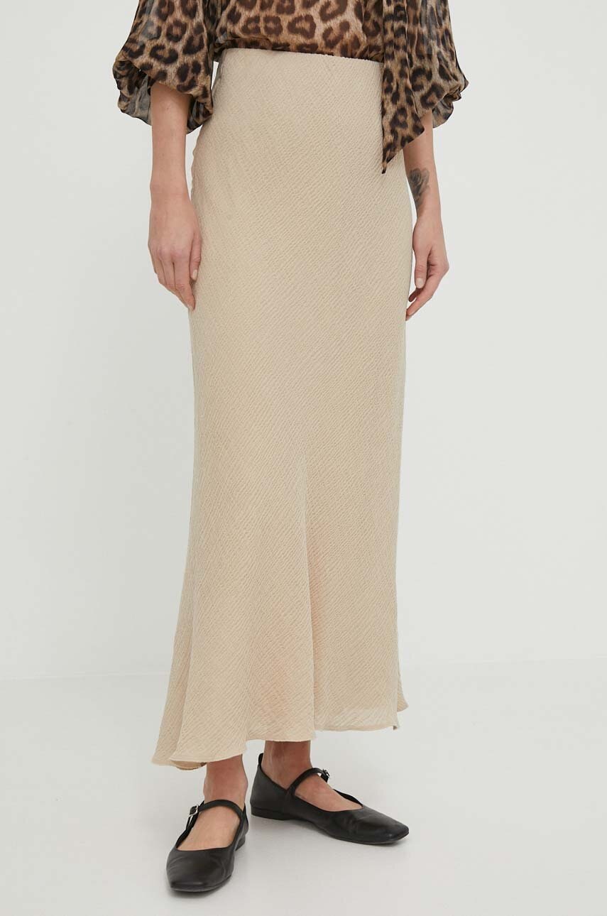 Φούστα By Malene Birger χρώμα: μπεζ