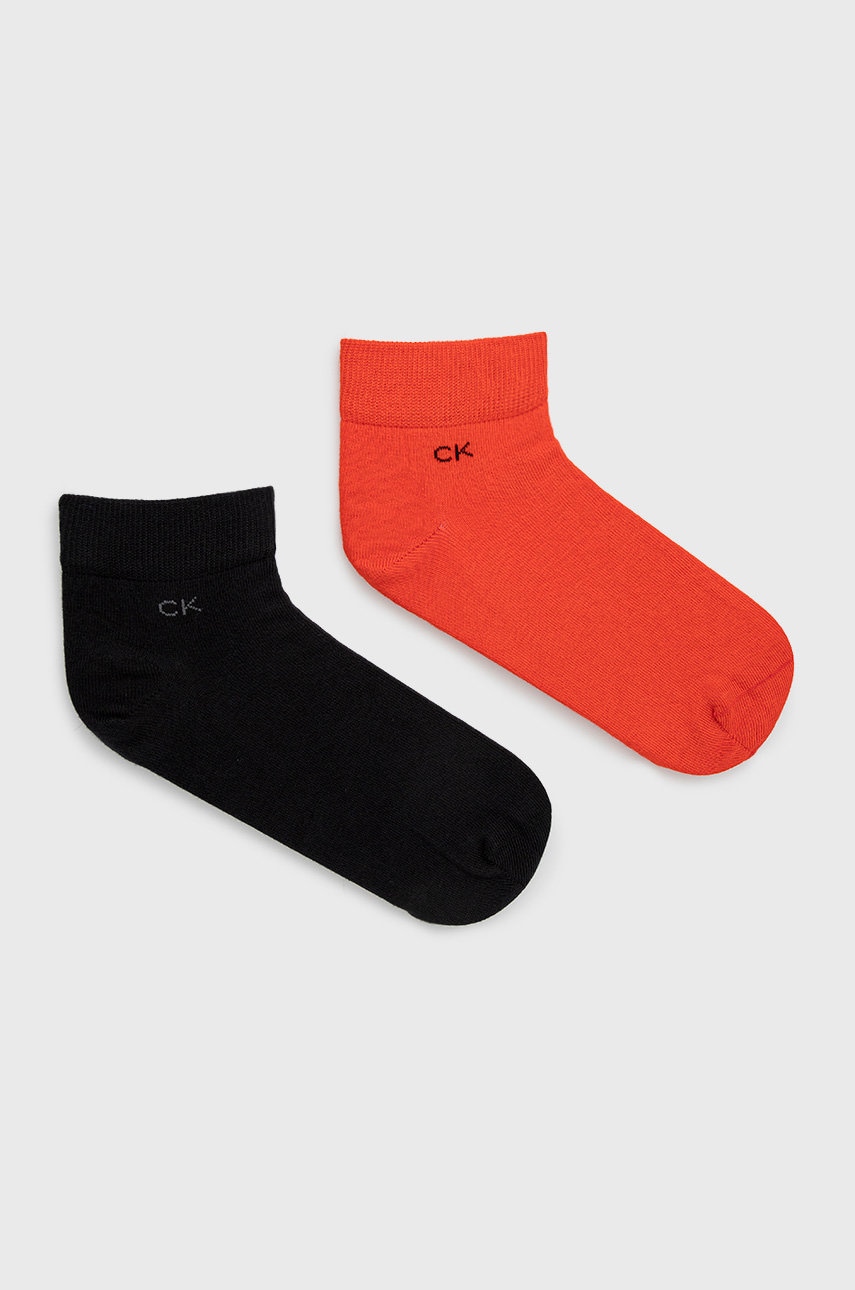 Calvin Klein κάλτσες (2-pack) ανδρικες, χρώμα: κόκκινο 701218706