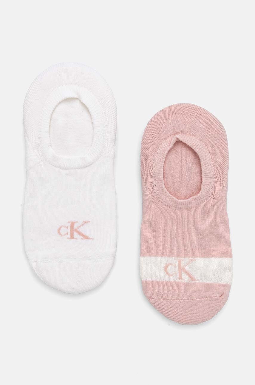 Κάλτσες Calvin Klein Jeans 2-pack χρώμα: ροζ, 701230601