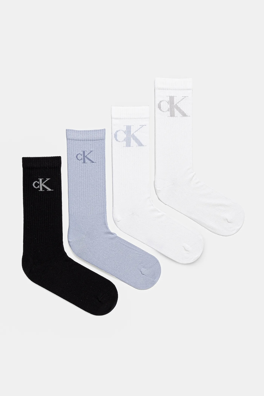 Κάλτσες Calvin Klein Jeans 4-pack χρώμα: άσπρο, 701235865
