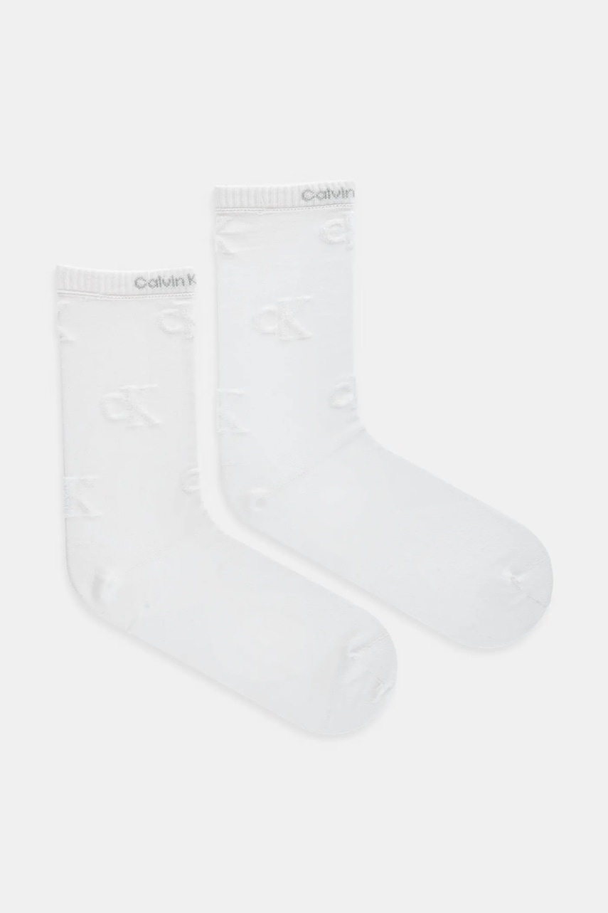 Κάλτσες Calvin Klein Jeans χρώμα: άσπρο, 701232643