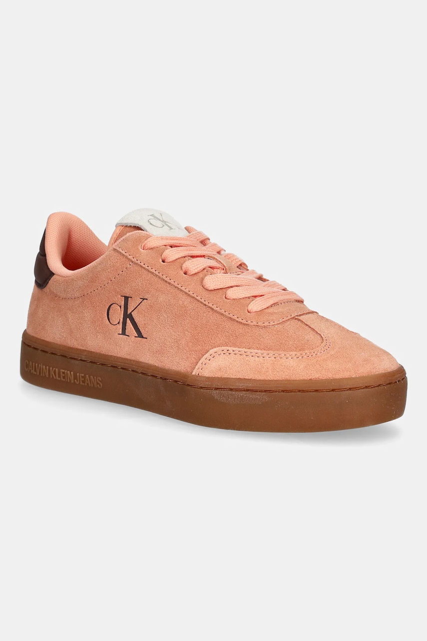 Αθλητικά Calvin Klein Jeans CLASSIC CUPSOLE MIX IN χρώμα: άσπρο, YW0YW01767
