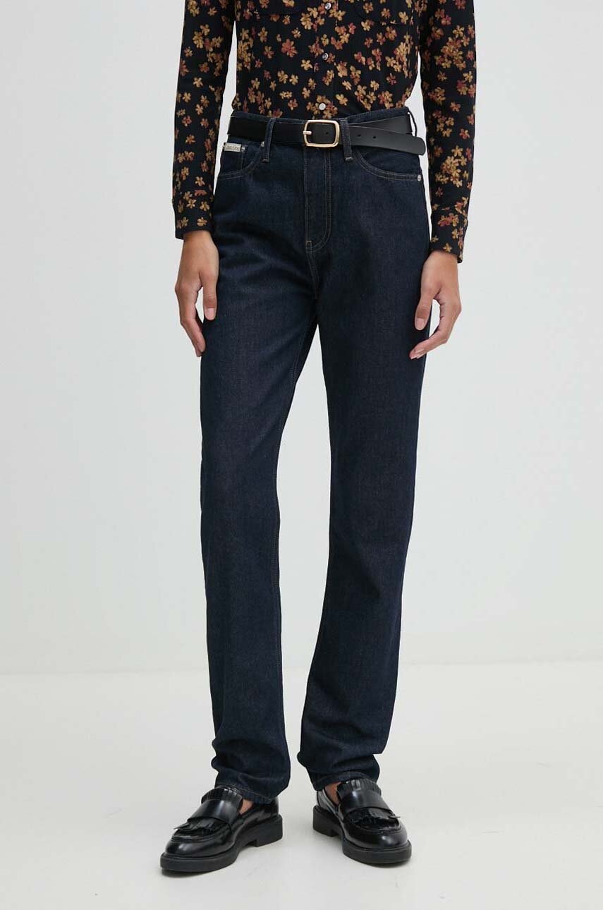 Τζιν παντελόνι Calvin Klein Jeans χρώμα: ναυτικό μπλε, J20J224004
