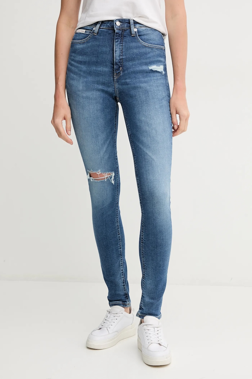 Τζιν παντελόνι Calvin Klein Jeans χρώμα: μπλε, J20J225115