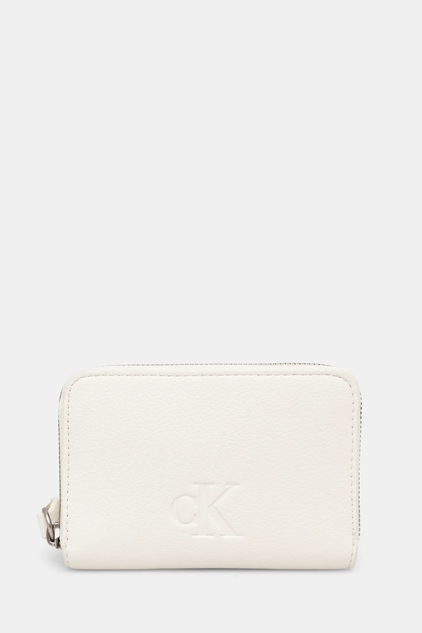 Πορτοφόλι Calvin Klein Jeans χρώμα: μπεζ, K60K613058