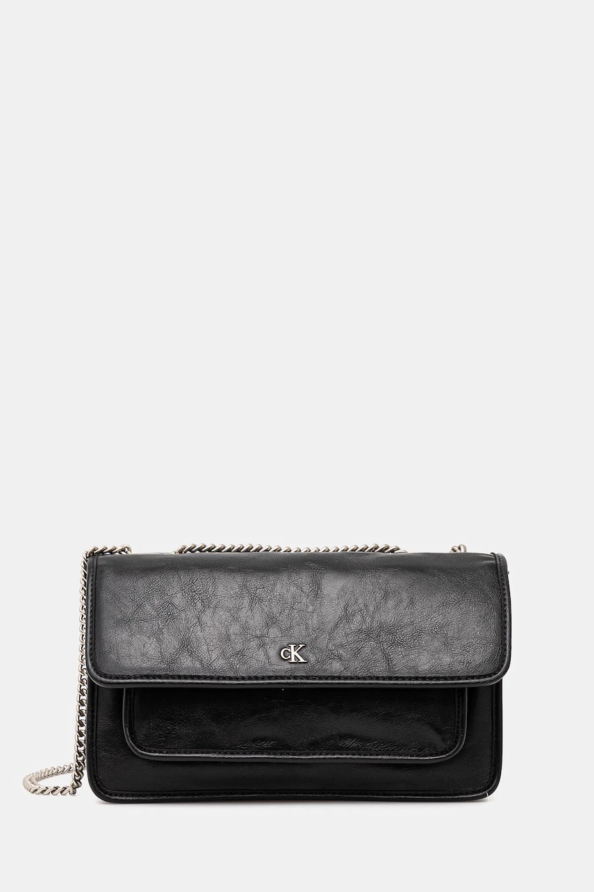 Τσάντα Calvin Klein Jeans χρώμα: μαύρο, LV04K3084G