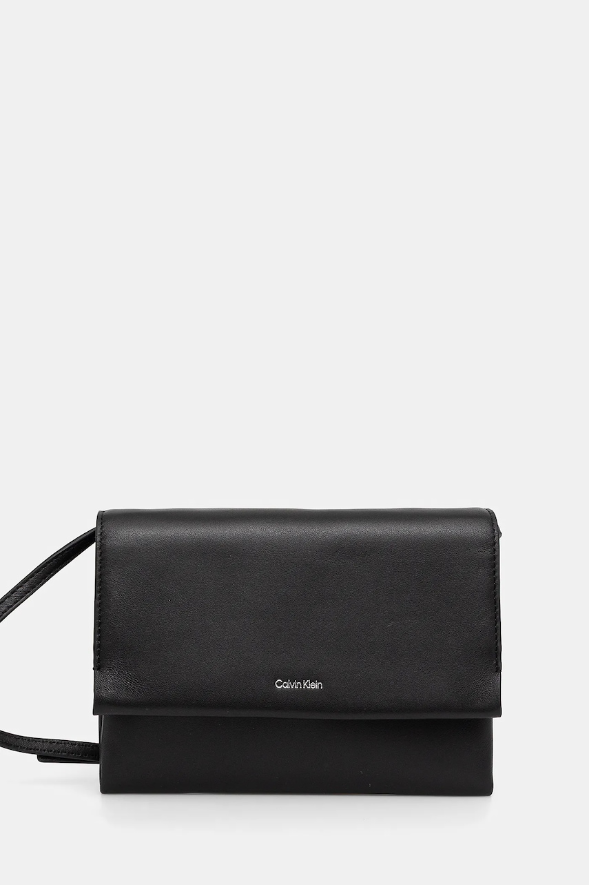 Τσάντα Calvin Klein χρώμα: μαύρο, K60K613005