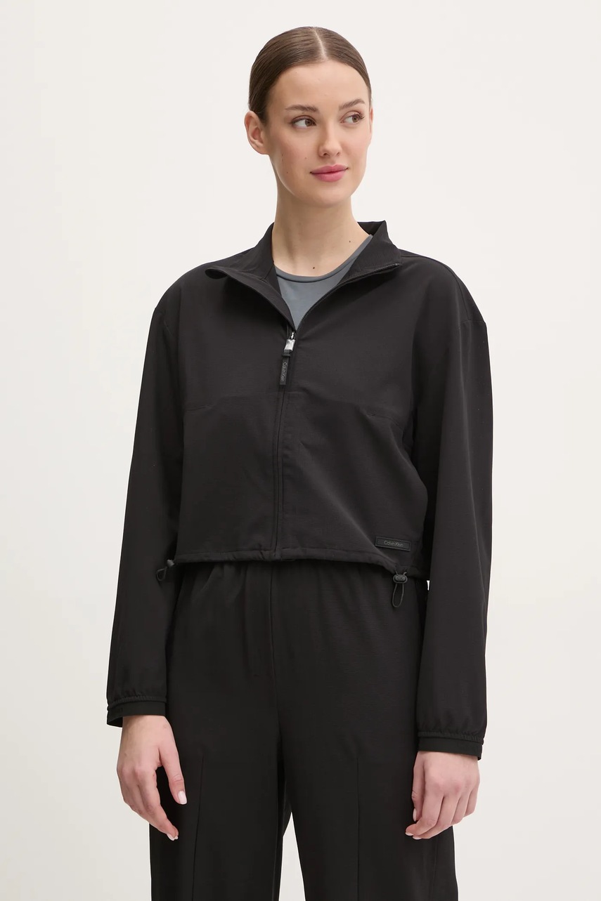 Σακάκι προπόνησης Calvin Klein Performance χρώμα: μαύρο, LVGWS5O502