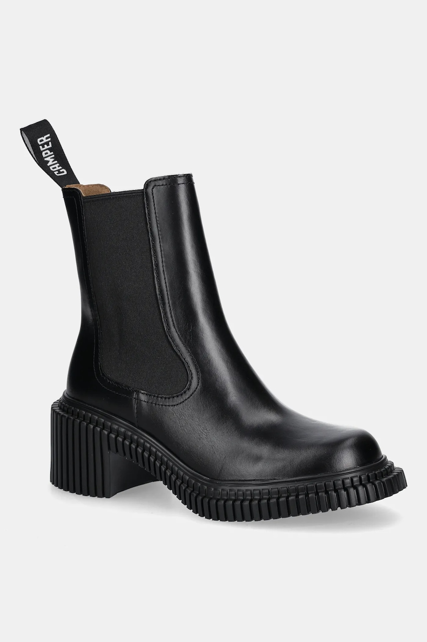 Δερμάτινες μπότες τσέλσι Camper Pix London γυναικείες, χρώμα: μαύρο, K400803-001