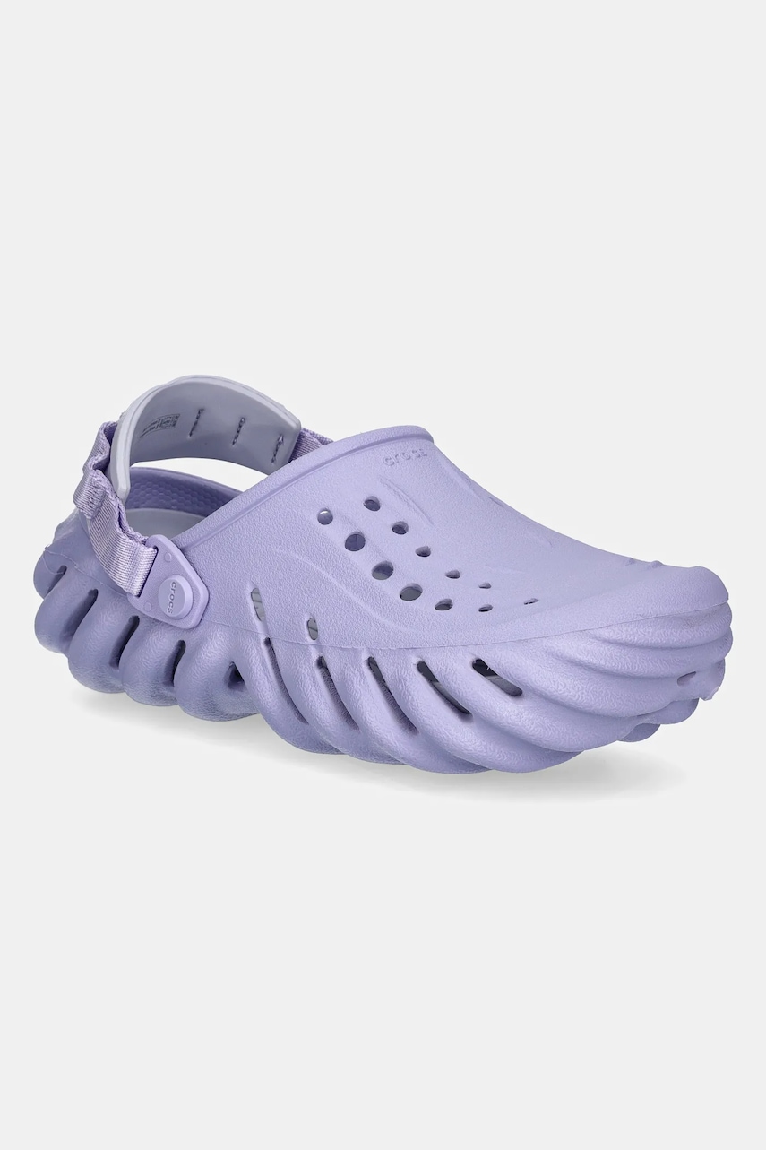 Παντόφλες Crocs X - (Echo) Clog χρώμα: μοβ, 207937