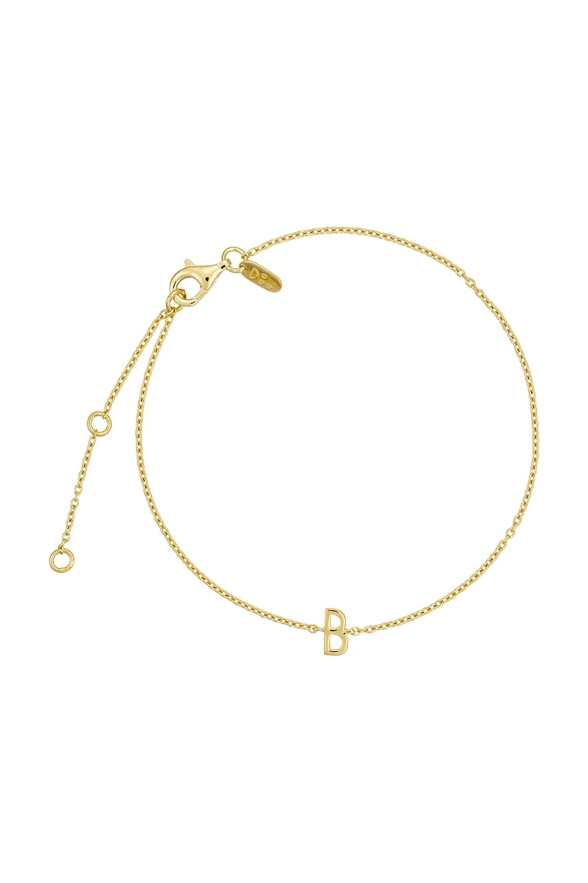 Βραχιόλι από επιχρυσωμένο ασήμι Design Letters 90501010B