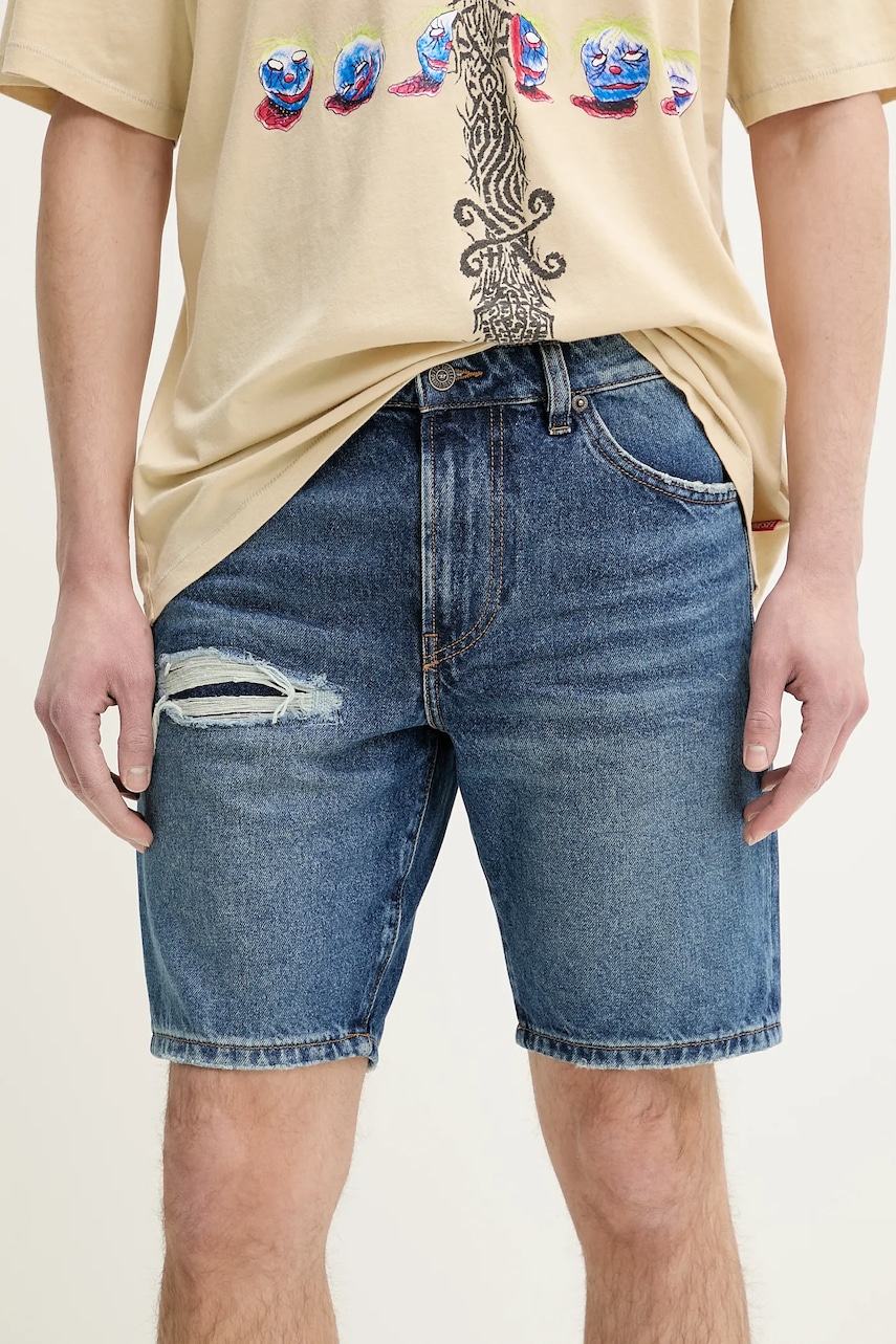 Τζιν σορτς Diesel D-FIN SHORTS χρώμα: μπλε, A14621.0GRDY