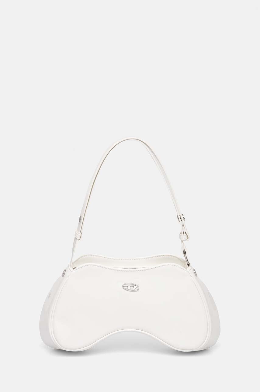 Τσάντα Diesel PLAY SHOULDER χρώμα: άσπρο, X09100.P6255