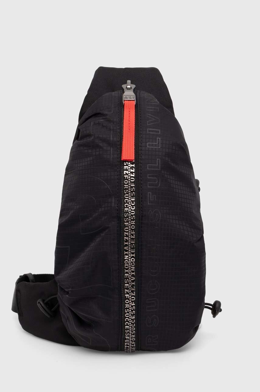 Τσάντα φάκελος Diesel ZIP-D CROSSBODY X χρώμα: μαύρο, X10054.P6872