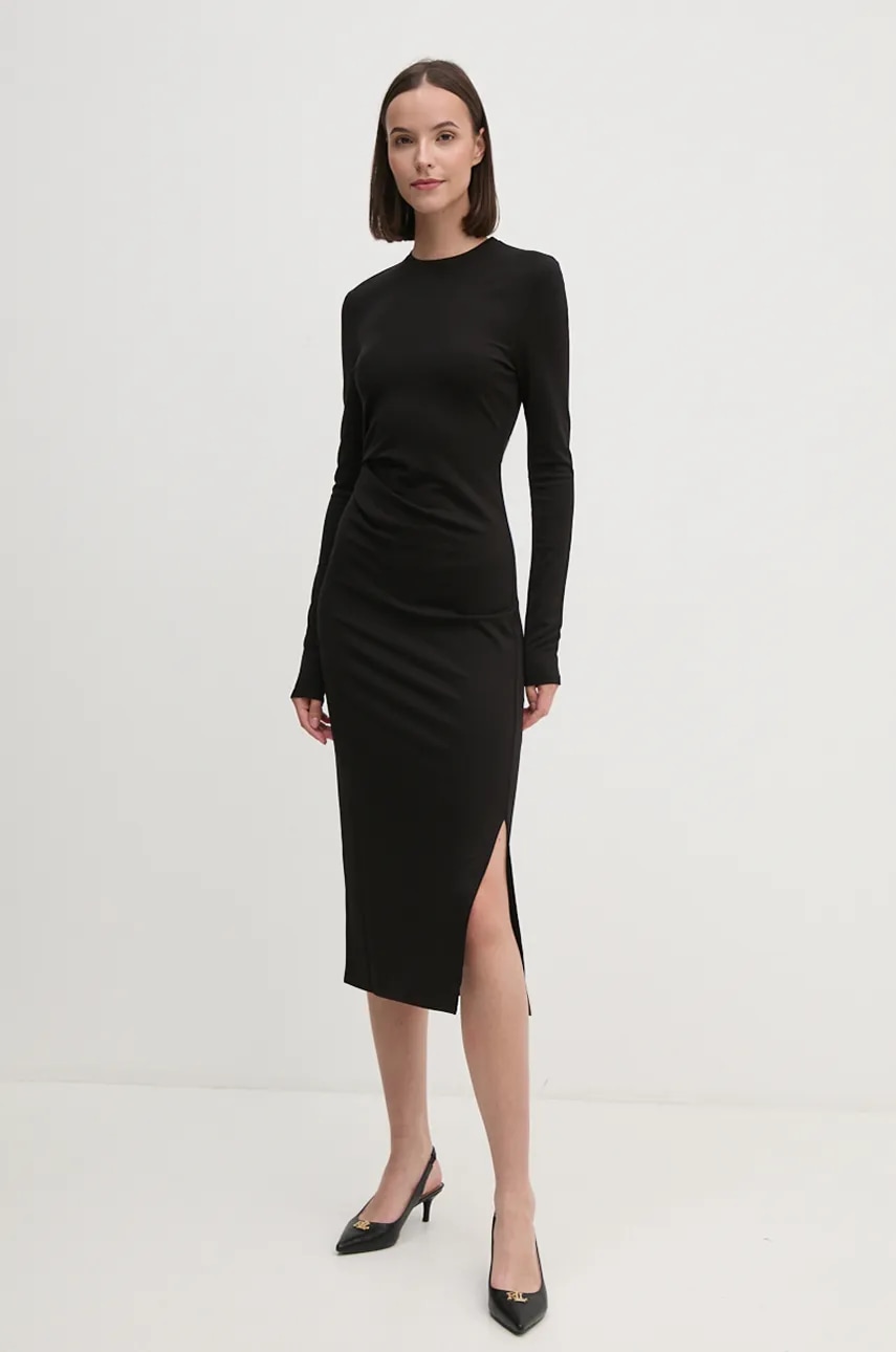 Φόρεμα Dkny χρώμα: μαύρο, D2G4A142