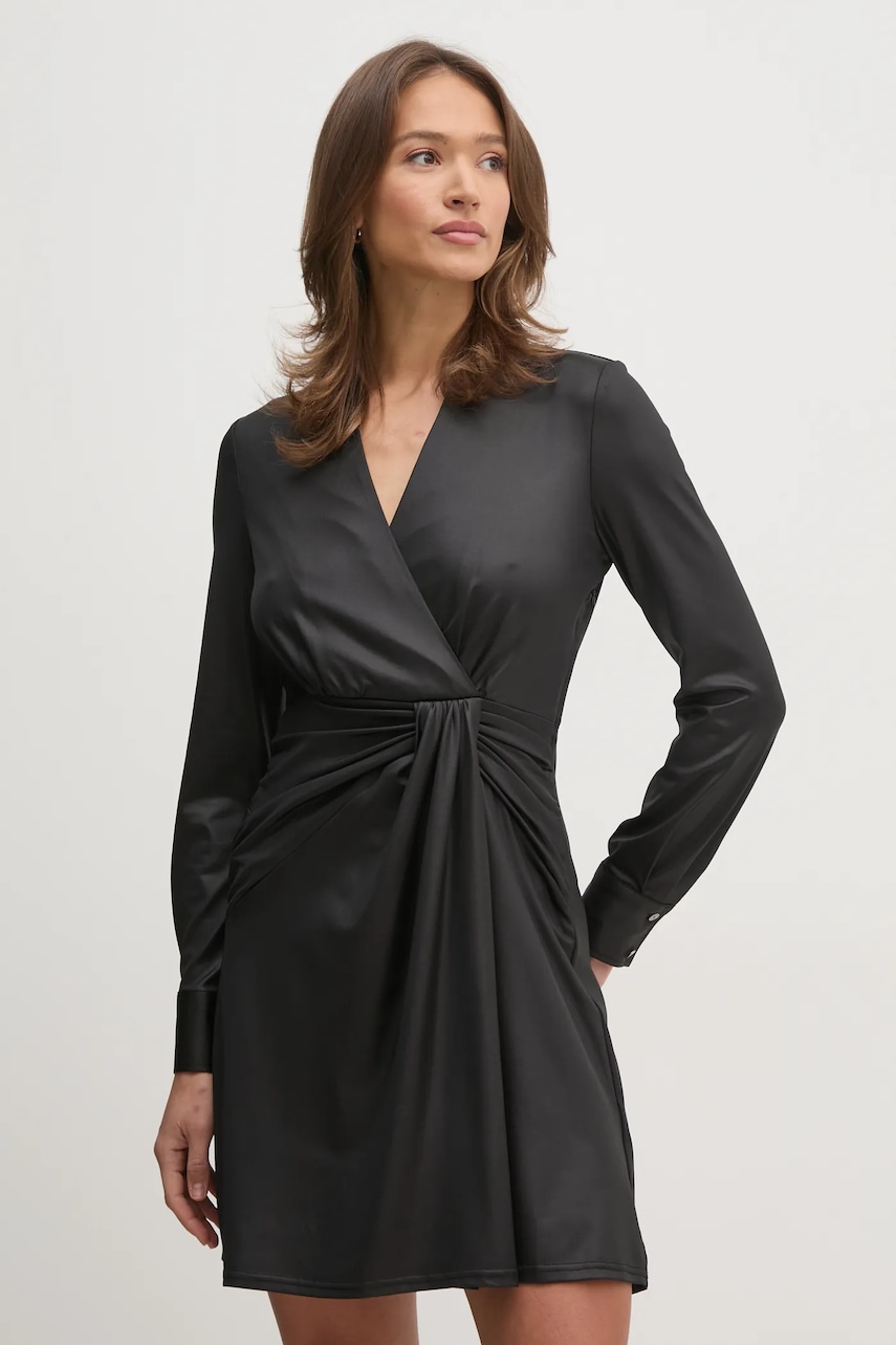 Φόρεμα Dkny χρώμα: μαύρο, DD4JL26A