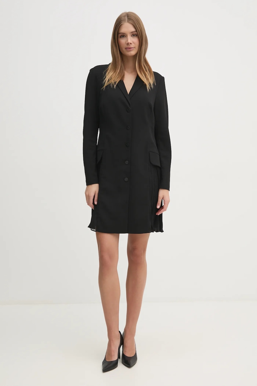 Φόρεμα Dkny χρώμα: μαύρο, DD4K1D67