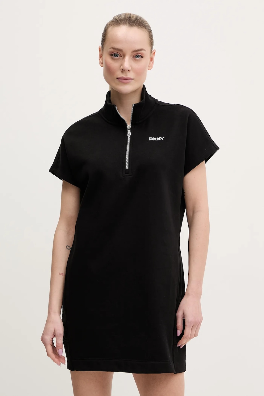 Φόρεμα Dkny χρώμα: μαύρο, DP5D4895