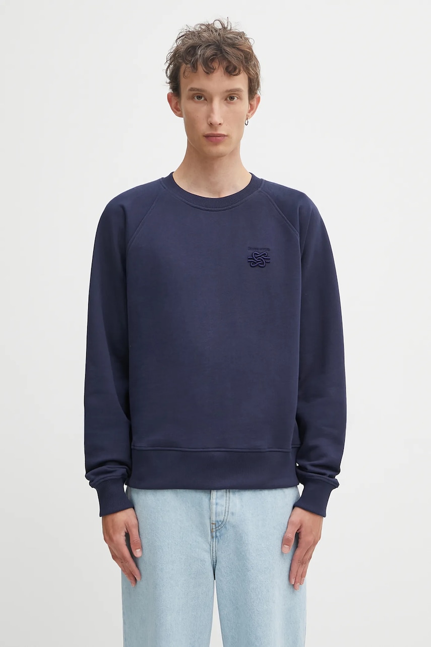 Βαμβακερή μπλούζα Filling Pieces Embroidered Knot χρώμα: ναυτικό μπλε, 422530500143