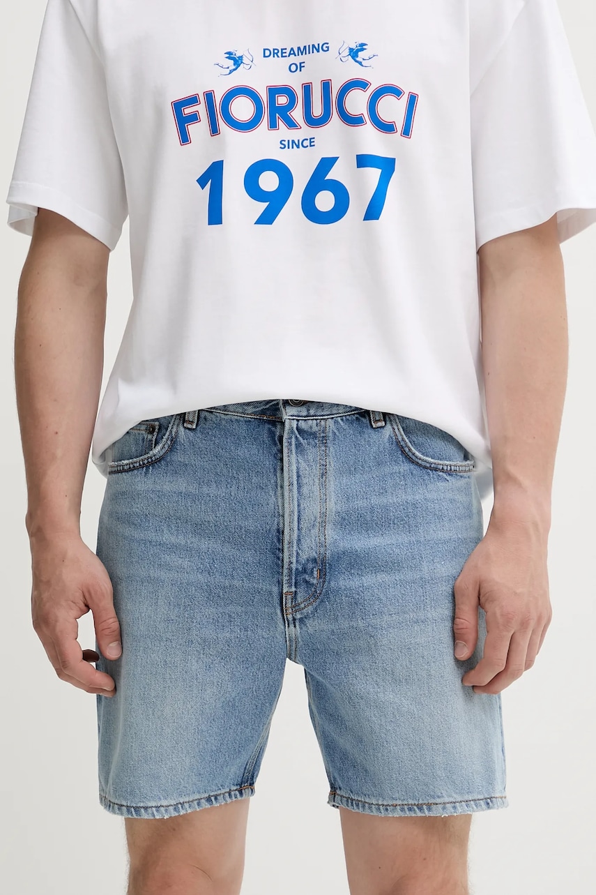 Τζιν σορτς Fiorucci Light Blue Bermuda Denim Shorts ανδρικό, χρώμα: μπλε, M02SMDSH316DN01DN01