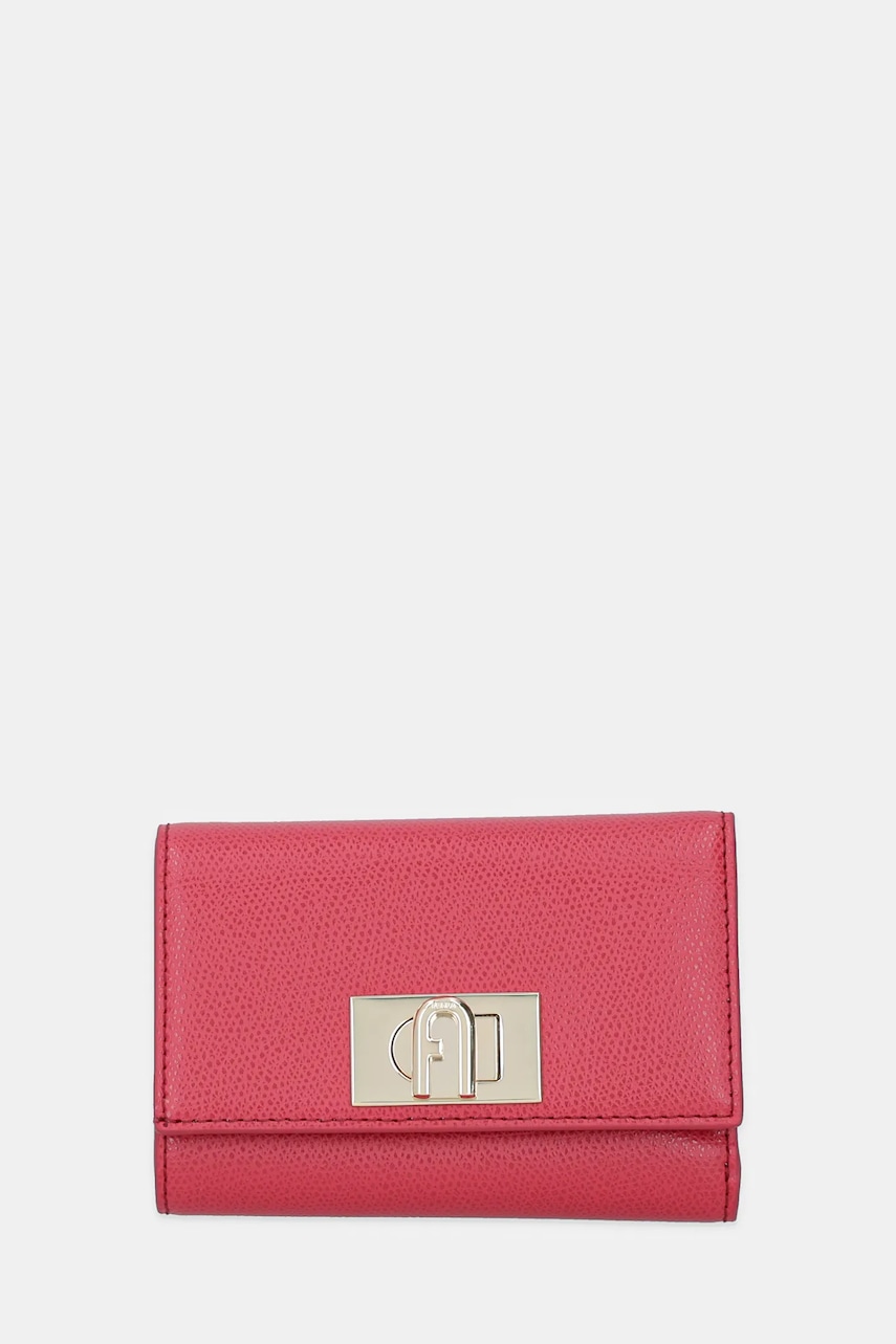 Δερμάτινο πορτοφόλι Furla χρώμα: κόκκινο, WP00225.ARE000.RUB00