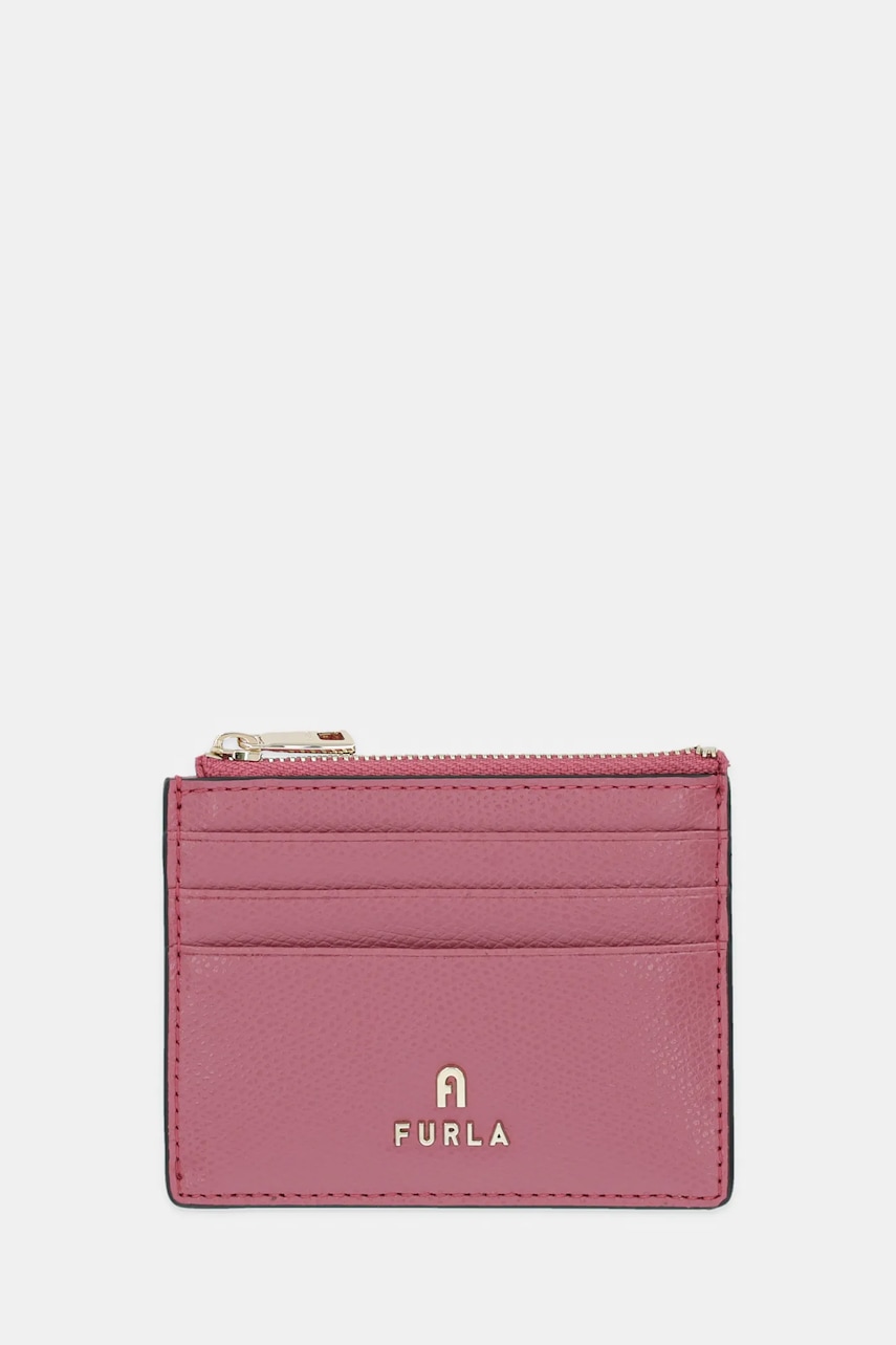 Δερμάτινο πορτοφόλι Furla χρώμα: ροζ, WP00388.ARE000.4147S