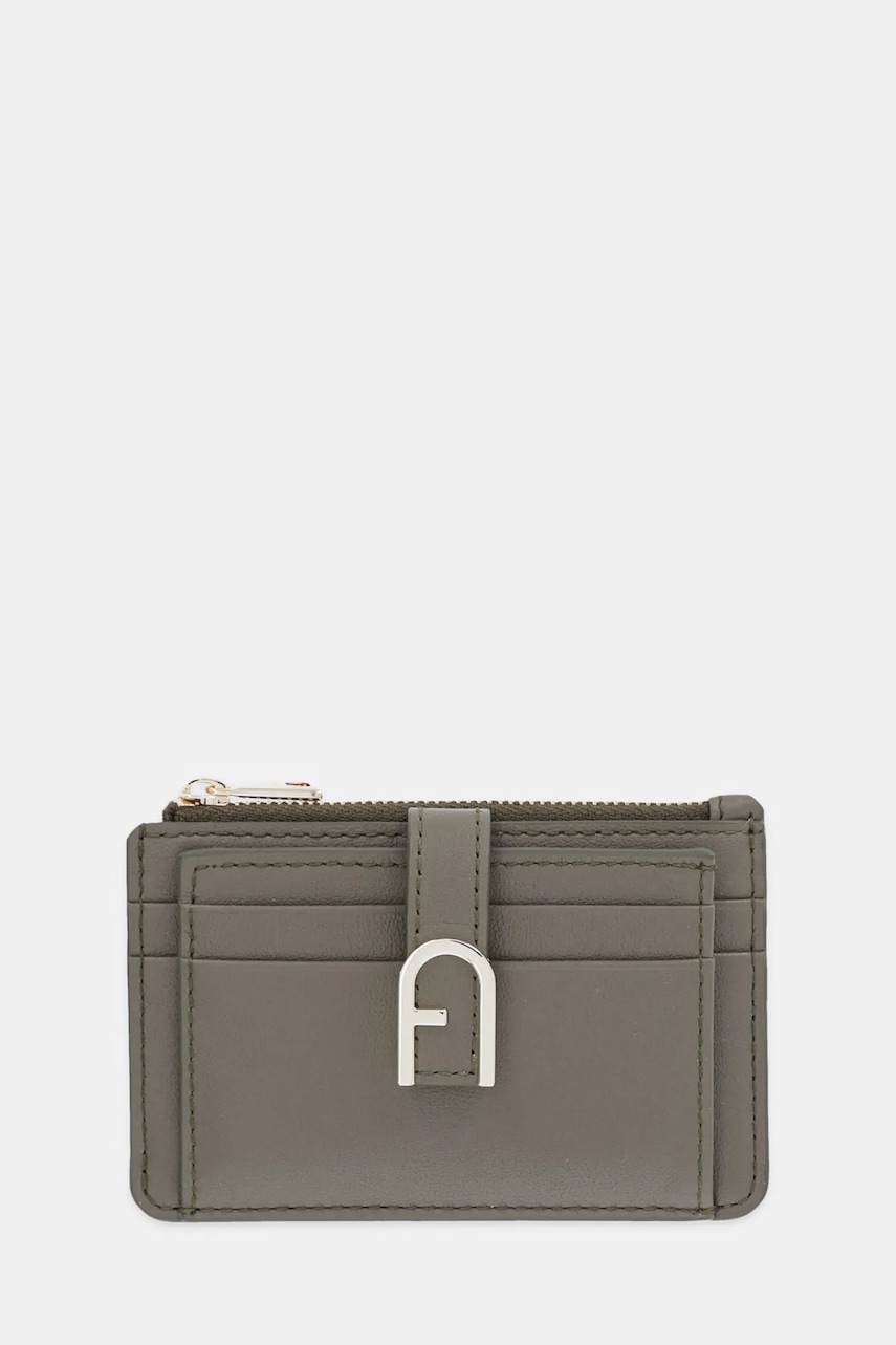 Δερμάτινο πορτοφόλι Furla χρώμα: πράσινο, WP00403.BX2045.2810S