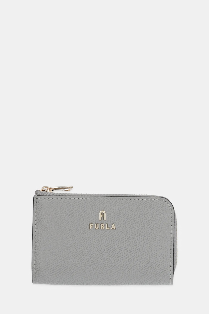 Δερμάτινο πορτοφόλι Furla χρώμα: γκρι, WR00435.ARE000.4060S