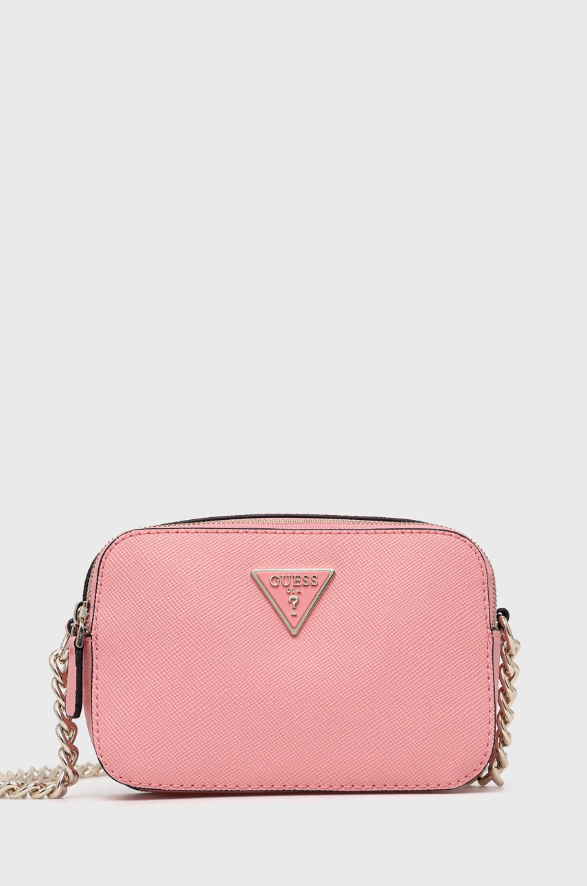 Τσάντα Guess χρώμα: ροζ
